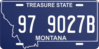 MT license plate 979027B