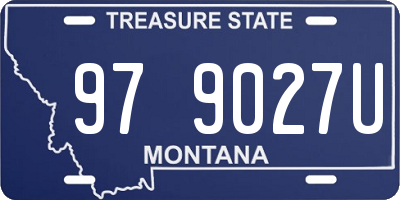 MT license plate 979027U