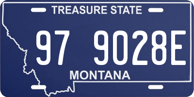MT license plate 979028E