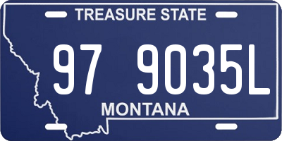 MT license plate 979035L