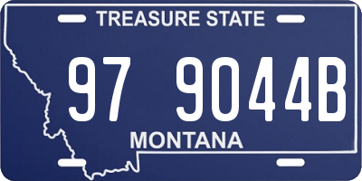 MT license plate 979044B