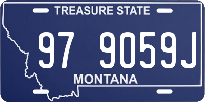 MT license plate 979059J