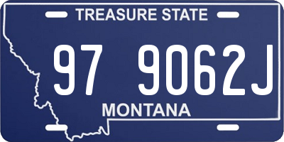 MT license plate 979062J