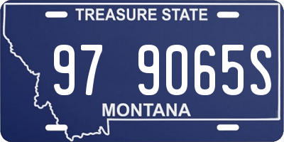 MT license plate 979065S
