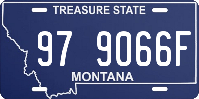MT license plate 979066F