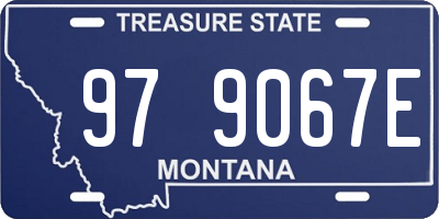 MT license plate 979067E