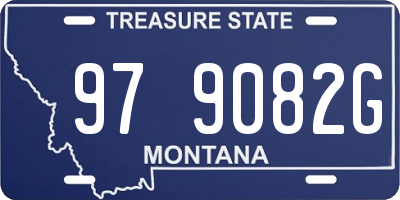 MT license plate 979082G