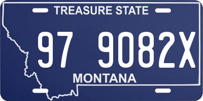 MT license plate 979082X