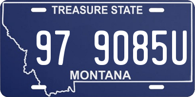 MT license plate 979085U