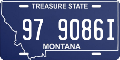 MT license plate 979086I