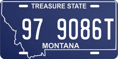 MT license plate 979086T