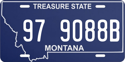 MT license plate 979088B
