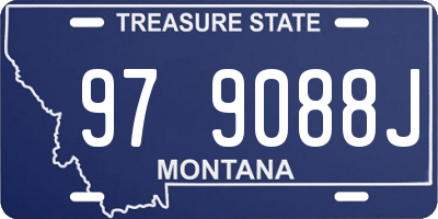 MT license plate 979088J