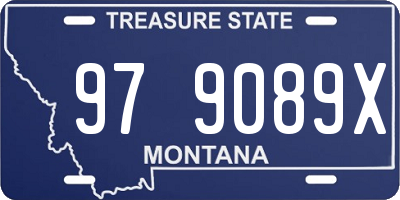 MT license plate 979089X