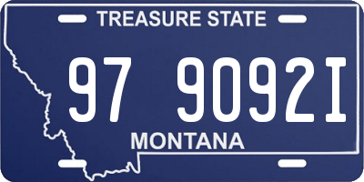 MT license plate 979092I