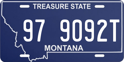 MT license plate 979092T