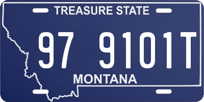 MT license plate 979101T