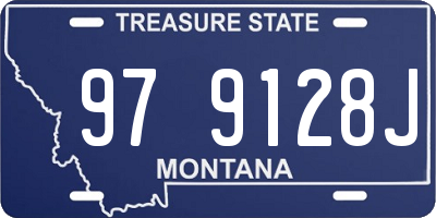 MT license plate 979128J