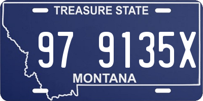 MT license plate 979135X