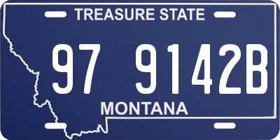 MT license plate 979142B