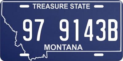 MT license plate 979143B