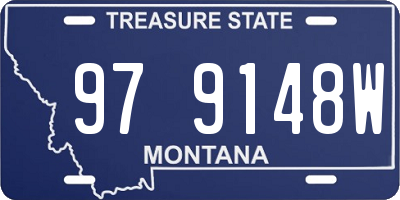 MT license plate 979148W