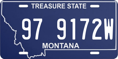 MT license plate 979172W
