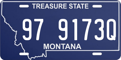 MT license plate 979173Q
