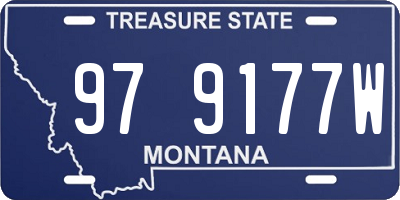 MT license plate 979177W