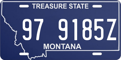 MT license plate 979185Z