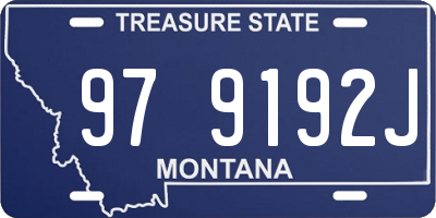 MT license plate 979192J