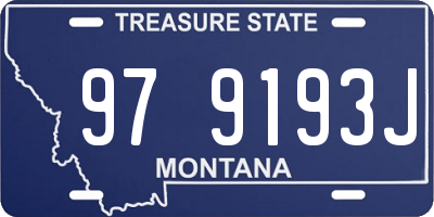MT license plate 979193J