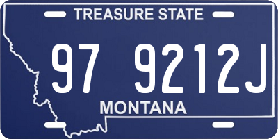 MT license plate 979212J