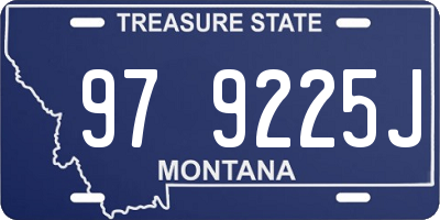 MT license plate 979225J