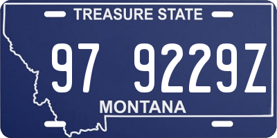 MT license plate 979229Z