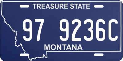 MT license plate 979236C