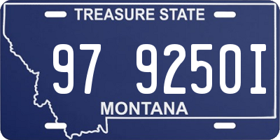 MT license plate 979250I