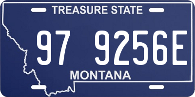 MT license plate 979256E