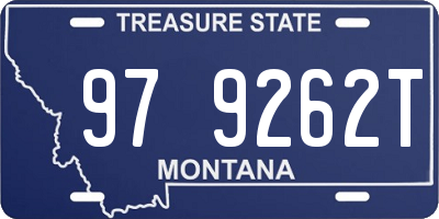 MT license plate 979262T