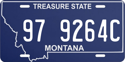 MT license plate 979264C