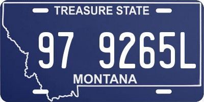 MT license plate 979265L