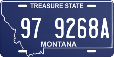 MT license plate 979268A