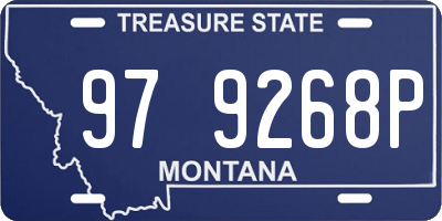 MT license plate 979268P