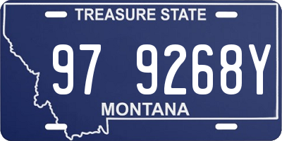 MT license plate 979268Y