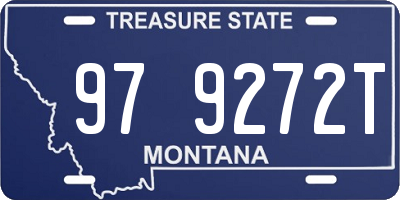MT license plate 979272T