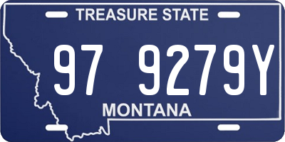 MT license plate 979279Y