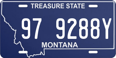 MT license plate 979288Y