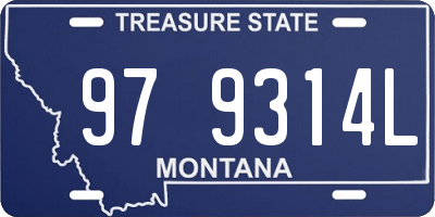 MT license plate 979314L