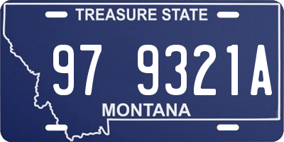 MT license plate 979321A