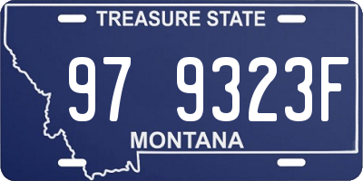MT license plate 979323F